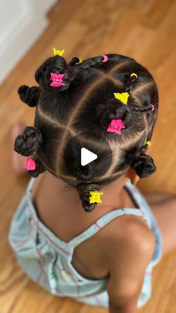 Bandtoknots Hairstyles, Bantu Knot Styles, Bantu Knot Hairstyles, Summer Walker, Kids Curly Hairstyles, Toddler Hairstyles Girl, Bantu Knots, Braids For Kids, July 31