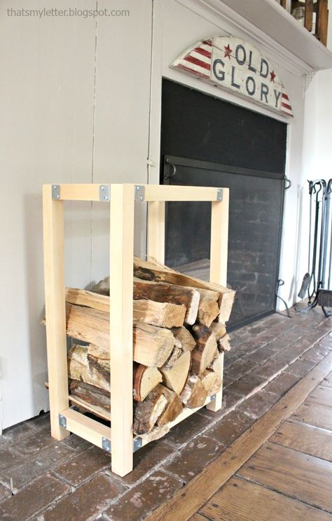 diy indoor log holder Diy Wood Holder, Indoor Log Holder, Firewood Rack Plans, Indoor Firewood Rack, Firewood Storage Indoor, 2x2 Wood, Outdoor Firewood Rack, Firewood Racks, Firewood Holder