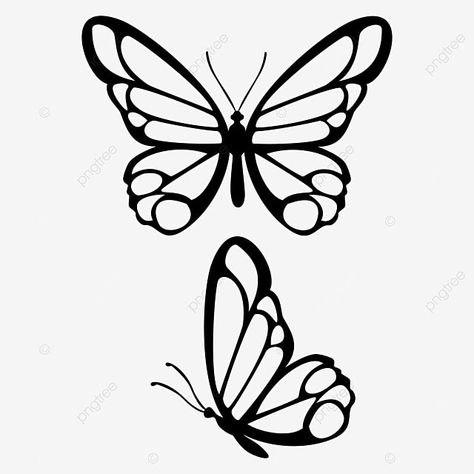 Butterflies Silhouette, Drawing Silhouette, Sign Drawing, Transparent Butterfly, Butterfly Vector, Butterfly Outline, Butterfly Silhouette, Silhouette Drawing, Drawing Png