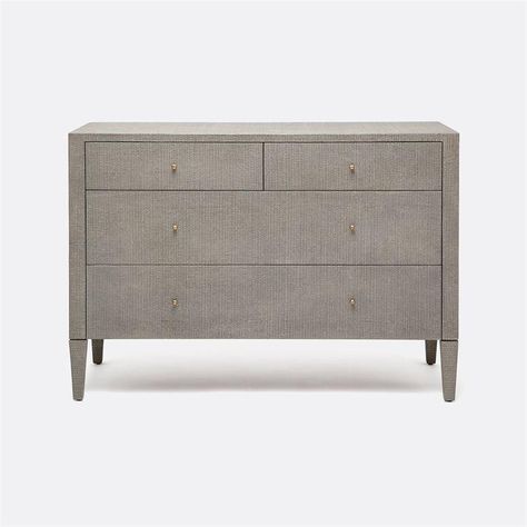 Conrad 48 inch Dresser design by Made Goods – BURKE DECOR Dresser Design, Gold Knobs, Brass Drawer Pulls, Deco Blue, Large Cabinet, Small Drawers, Large Drawers, Burke Decor, Casegoods