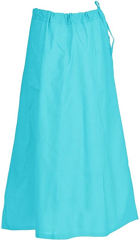 Indian Trendy Sari Petticoat Cotton Stitched Adjustable Waist Saree Underskirt Lining Skirt (One Size (Waist: 26" - 42" || Length: 38"), Aqua) at Amazon Women’s Clothing store Mansfield Park, Dodger Blue, Black Beaded Jewelry, Organza Saree, Medium Purple, Amazon Women, Light Yellow, Petticoat, Black Beads