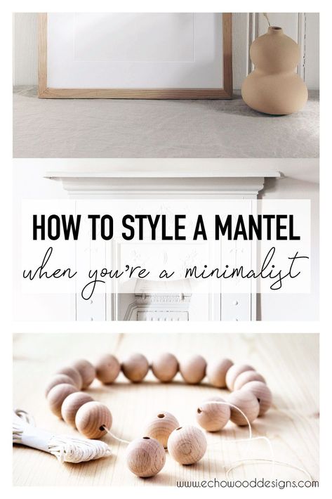 Are you struggling with how to style a fireplace mantel? Are you searching for a minimal aesthetic? It can be tough to pull together a cohesive look! I've compiled 5 different fireplace mantle ideas that are sure to inspire! Click through for more! Hygge Mantle, Fireplace Mantle Decor Minimalist, Modern Organic Mantle, Minimalist Fireplace Mantle, Christmas Mantel Minimalist, Minimalist Fireplace Decor, Minimalist Fall Mantle Decor, Minimal Mantle Decor, Minimalist Mantel Candles