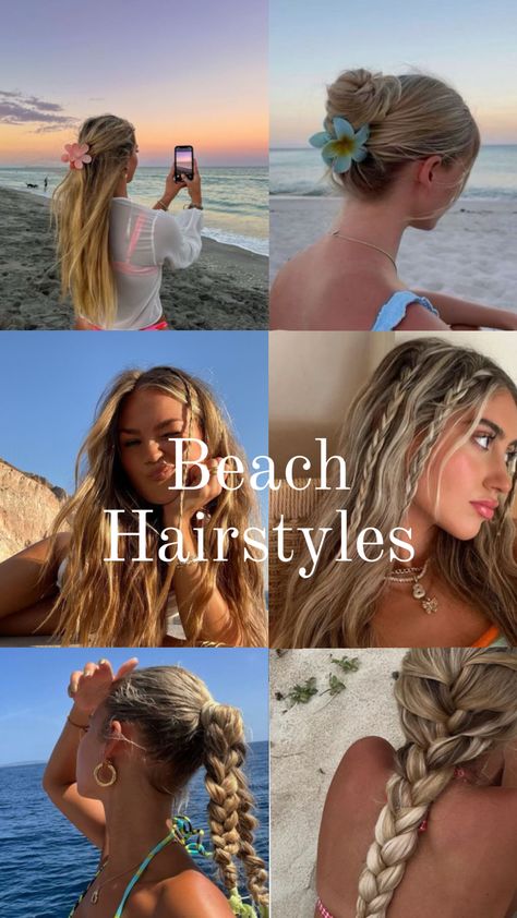 #beachhairstyles#beach#beachvibes#hair#hairinspo#hairstyles Beach Hairstyles, Go Out, Long Hair, For Girls, The Beach, Braids, Hairstyles, Hair, Plaits