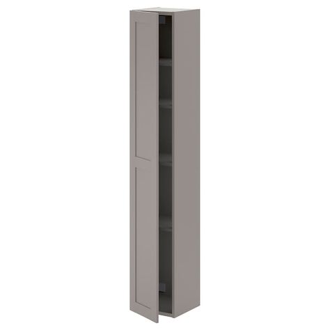 90 in tall cabinet - Search - IKEA Tall Bathroom Cabinets, Broom Storage, Ikea Storage Cabinets, Garage Addition, High Cabinet, Kitchen Wall Colors, Plastic Foil, Kitchen Cabinet Styles, Plastic Edging