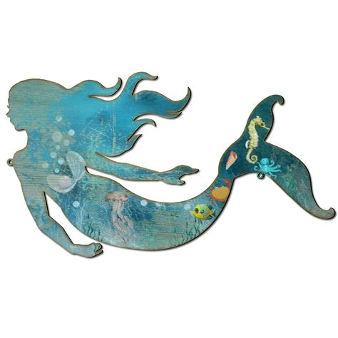 PRICES MAY VARY. Elegant Mermaid Decor: our mermaid wall decor measures approx. 38 x 21.5 cm/ 14.96 x 8.46 inches, delicate and elegant, appropriate to be house decorations, especially helping you enjoy leisure shower time or bath time Easy to Decor: you will receive 1 piece of mermaid wall art, equipped with hooks, allowing you to hang them on the wall or door, easy to install and remove without scratching the places, so you can install them with confidence Sturdy and Reliable: our mermaid bath Patio Swimming Pool, Mermaid Decorations, Mermaid Bathroom Decor, Mermaid Sculpture, Wall Decor Blue, Mermaid Wall Decor, Coral Walls, Mermaid Wall Art, Wall Art Rustic