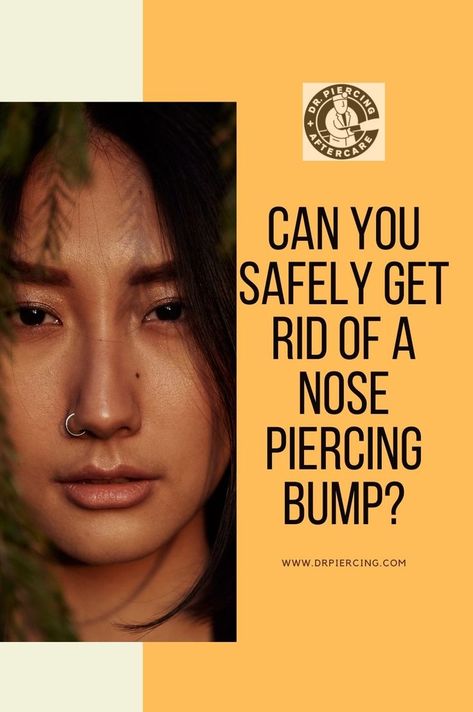 After getting your nose pierced you notice a glaring red bump on the site. Is there a way to remove the unsightly red raised bump on your nose? We have the answer. Read on to find out. Infected Nose Piercing, Nose Piercing Healing, Nose Piercing Bump, Piercing Bump, Piercing Aftercare, Diy Tips, Nose Piercing, Bump, Helpful Hints