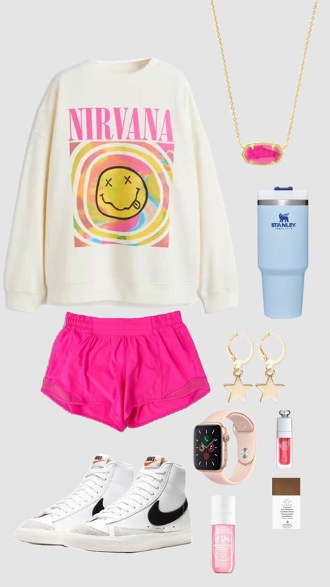 #preppy #outfitinspo #beauty Preppy Outfits Collage, Izzie Core, Preppy Aesthetics, Clothes Room, Outfits To Wear To School, Shuffles Preppy, Preppy Inspo, Outfit Collages, Preppy Sweatshirts