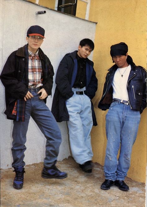 1990s Japanese Fashion, Japanese 90s Fashion Men, 2000s Outfits Men, Japanese 90s Fashion, 80s Hip Hop Fashion, 2000s Fashion Men, 90s Kpop, Retro Fashion Mens, Kpop Y2k