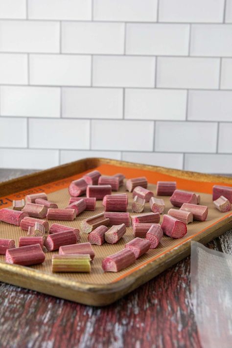 Rhubarb season is short, but you can extend it by learning how to freeze rhubarb! This simple method will have you enjoying rhubarb all year long. The rosy color of rhubarb makes it incredibly tempting whenever I’m roaming the farmers market stands, but I don’t always have immediate plans for it. That doesn’t stop me... The post How to Freeze Rhubarb appeared first on stetted. Dehydrated Rhubarb, Farmers Market Stands, Pickled Recipes, Rhubarb Cookies, Freeze Rhubarb, Rhubarb Sauce, Farmers Market Stand, Market Stands, Rhubarb Pie