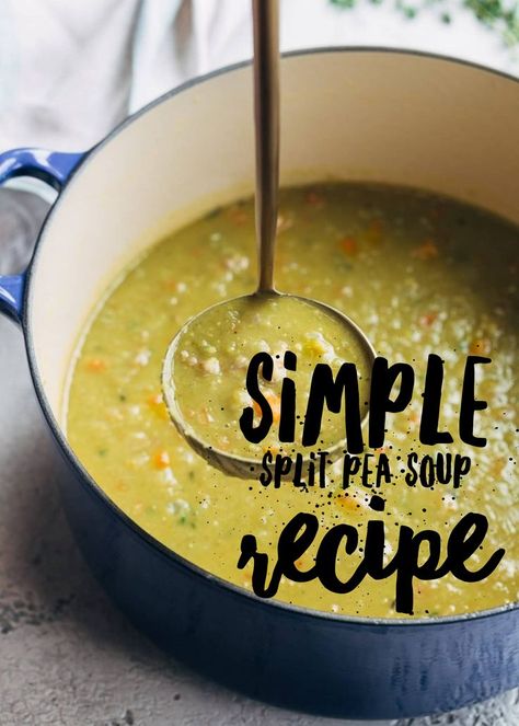 Easy Split Pea Soup Crock Pot, Quick And Easy Split Pea Soup, Copycat Habitant Pea Soup, Turkey Split Pea Soup, Easy Pea Soup Recipe, Sweet Pea Soup Recipe, Pea Soup With Frozen Peas, Pee Soup Recipes, Canned Split Pea Soup