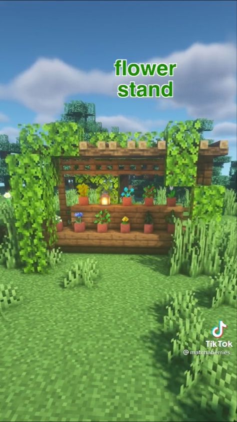 Minecraft Farm Shed Ideas, Cute Minecraft Animal Pen Ideas, Minecraft Terrarium Ideas, Minecraft Animal Habitats, Sugarcane Farm Minecraft Aesthetic, Minecraft Campground, Camp Site Minecraft, Bird Enclosure Minecraft, Cute Minecraft Pathways