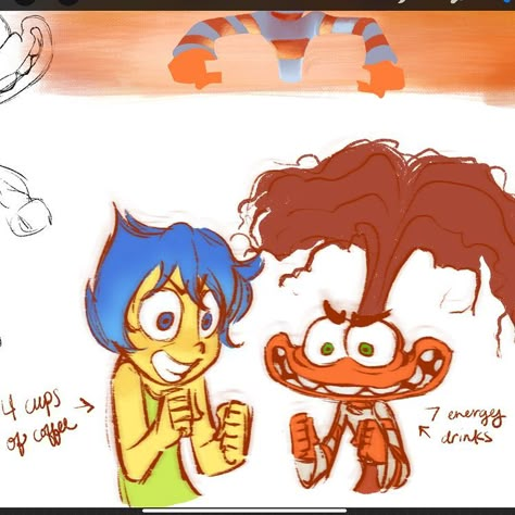 Inside Out Fanart, Hiro Tadashi, Bill Cypher, Inside Out Characters, Jitterbug, Disney Inside Out, Inside Out 2, I Cried, Modern Disney