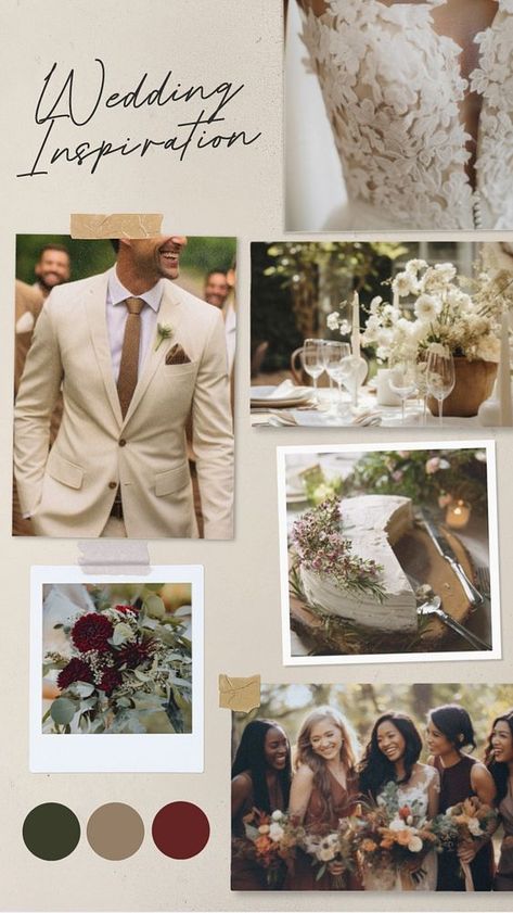 Wedding inspiration mood board, editable design | premium image by rawpixel.com / Jubjang Mood Board Layout, Collage Layout, Board Layout, Wedding Collage, Wedding Moodboard, Photo Collage Design, Discord Channels, Collage Design, Wedding Mood Board