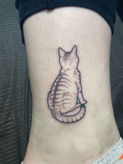 Cat Lover Tattoo, Minimalist Cat Tattoo, Kitten Tattoo, Kitty Tattoos, Stick Tattoo, Shadow Tattoo, Cat Tattoo Simple, Cat Tattoo Small, Black Cat Tattoos