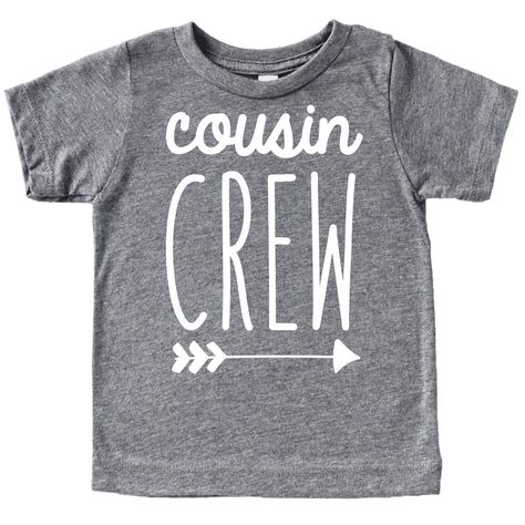 PRICES MAY VARY. Cousin Shirt - This adorable Cousins Crew Arrow T-Shirts is absolutely perfect for your Baby or Toddlers outfit High quality and professional print - It doesn't just look high quality, it is high quality! Make your little one's family outfit picture perfect with this Cousins Crew Arrow Shirts and Bodysuits for Baby and Toddler Outfits Designed and printed in the USA - We are a Phoenix based company who knows how to celebrate your special occasion. We have a great quality product Girls Fun, Cousin Crew, Sibling Outfits, Shirt Outfits, Matching Clothes, Baby And Toddler, Fun Family, Family Outfits, Phoenix Az