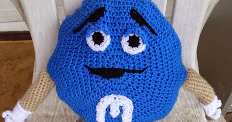 Candy Pillows, Man Pillow, Chocolate Candies, Crochet Dolls Free Patterns, Blue Chocolate, My Gift, Crochet Amigurumi Free, Christmas Crochet Patterns, Crochet Stuff