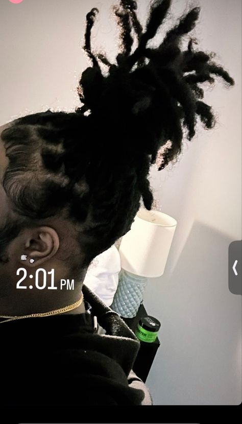 2 Ponytails With Locs, Loc Pigtails Style, Pigtails Locs, Dreads Ponytail, Loc Pigtails, Loc Barrel Ponytail, Locs In Pigtails, Loc Bun, Dreads Short Hair