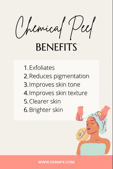 Chemical peels benefits Chemical Peel Benefits, At Home Chemical Peel, Aesthetician School, Spa Esthetics, Esthetician Tips, Website Quotes, Chemical Peeling, Chemical Peel At Home, Facial Massage Techniques