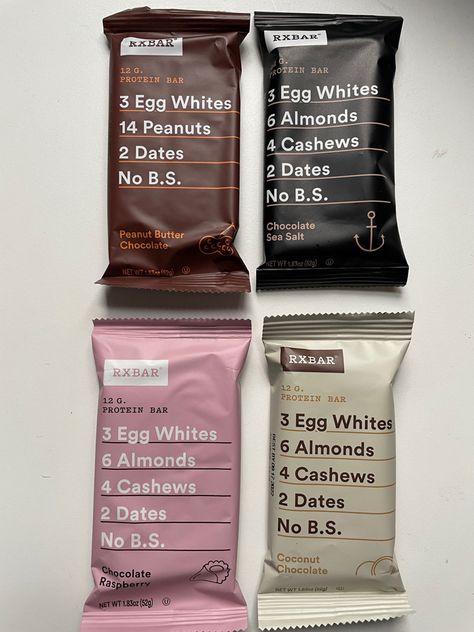 Gym Snack Bar, Rx Bars, Chic Diet, Gym Snacks, Clinic Interior, Sea Salt Chocolate, Packaging Idea, Spa Interior Design, 75 Hard