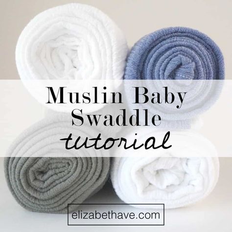 How to Make a Swaddle Blanket with 10 FREE DIY Patterns Swaddle Tutorial, Swaddle Blanket Pattern, Baby Blanket Tutorial, Aden And Anais, Blanket Tutorial, Tutorial Sewing, Baby Muslin Swaddle, Muslin Baby Blankets, Muslin Swaddle Blanket