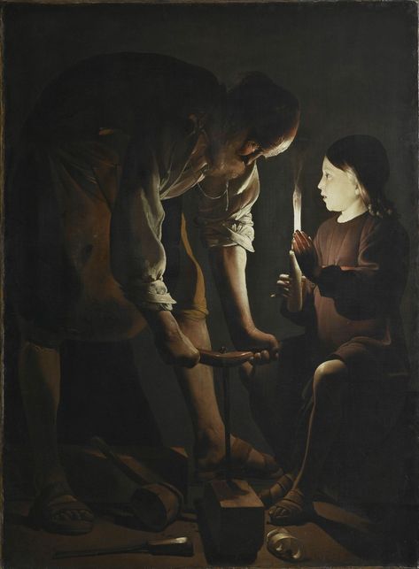 Check out Georges de La Tour, Saint Joseph the Carpenter (1642), From Museo Nacional del Prado Joseph The Carpenter, Saint Joachim, Musee Du Louvre, Paris Poster, Cleveland Museum Of Art, Saint Joseph, Louvre Paris, National Gallery Of Art, Saint Michel