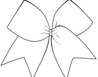 Cheer Bow Outline Drawing Cheer Megaphone Drawing, Cheer Bow Drawing, Cheer Pom Poms Drawing, Cheer Bow Tattoo, Cheerleading Drawings, Cheering Drawing, Cheer Tattoos, Cheerleading Tattoos, Cheer Drawings