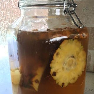 Pineapple Beer - How to Make Tepache (Mexican Pineapple Beer) : 7 Steps - Instructables Mexican Pineapple, Pineapple Beer, Bakers Yeast, Mexican Drinks, Just A Pinch, Different Fruits, Tropical Drink, Ginger Beer, Fermenting