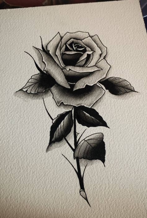 Dark Rose Drawing, Masculine Rose Tattoo, Rosa Tattoo Designs, Rose Tattoo Design For Men, Black Rose Drawing, Black Rose Tattoo Design, Flower Tattoos For Men, Dark Rose Tattoo, Sean Tattoo