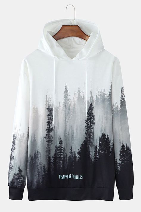 Forest Scenery, Stylish Hoodies, Trendy Hoodies, Guys Clothing Styles, Men Stylish Dress, Hoodie Outfit, Men Fashion Casual Outfits, Pullover Hoodies, Cool Hoodies