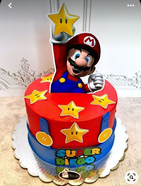 Mario Bros Cake, Super Mario Cake, Mario Cake, Topper Cake, Mario Bros., Cake Lover, Cake Inspiration, Cakes And More, Mario Bros