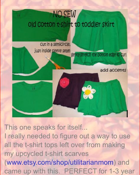 Upcycle T-shirt ideas Old Tshirt, Toddler Ideas, Idle Hands, Toddler Skirt, Cycling Clothes, Upcycle Tshirt, Upcycled Clothes, Skirt Tutorial, Girls Skirt