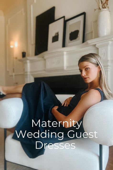 Blue maternity wedding guest dress worn by pregnant person. Black Tie Pregnancy Dress, Wedding Guest Maternity Dress, Pregnant Wedding Guest Outfit, Pregnant Wedding Guest, Maternity Wedding Guest, Maternity Wedding Guest Dress, Gown For Pregnant Women, Maternity Dress Wedding Guest, Maternity Sweater Dress