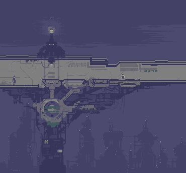 Space Ships Sci Fi, Pixel Art Landscape, Sci Fi Architecture, Pixel Art Background, Pixel Characters, Sci Fi City, Pixel Art Tutorial, Pixel Design, Pix Art