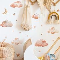 Diy Art Wall, Dreamy Clouds, Star Cloud, Stars Moon, Moon Wall, Home Decorations, Childrens Room, Stars And Moon, Baby Nursery