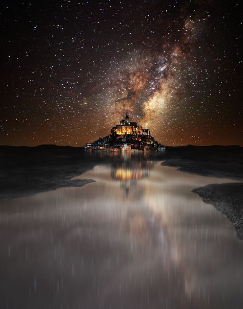 This Week in Popular: Top 25 Photos on 500px This Week (24) Mont Saint Michel France, Cer Nocturn, Sky Full Of Stars, San Michele, The Night Sky, Milky Way, Night Sky, Beautiful World, Night Skies