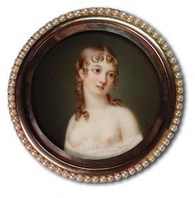 Regency Hairstyles, 19th Century Women, Portrait Jewelry, Regency Era Fashion, Miniature Collection, Miniature Paintings, Miniature Portraits, 18th Century Fashion, Jean Baptiste