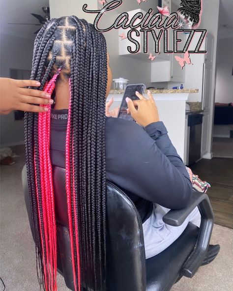 YourFavKnotlessBraider🦋 on Instagram: “I wannna do more peek-a-boo braids🌸 #atlbraiders #atlbraids #braidsbraidsbraids #kennesawbraids #kennesawstateuniversity #kennesawbraids…” Ragazza Gangsta, Cute Box Braids, Big Box Braids, Big Box Braids Hairstyles, Colored Braids, Box Braids Hairstyles For Black Women, Cute Braided Hairstyles, Braids Hairstyles Pictures, Cute Box Braids Hairstyles