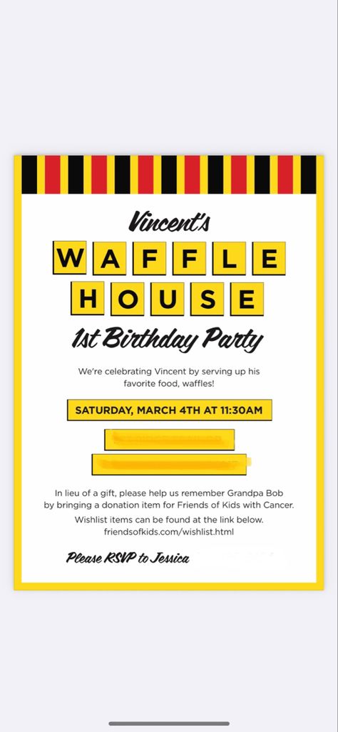 Waffle House, 1st birthday party, baby boy birthday party, cookies, waffles, one, birthday, unique birthday theme Waffle Party Decorations, Waffle House Themed Birthday Party, Waffle House Themed Party, Waffle House Party, Waffle House Birthday Party, Birthday Waffles, Remembering Grandpa, Waffle Party, Food Waffles