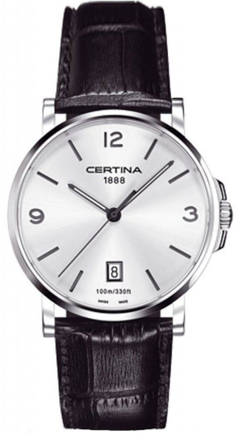 Certina Watch DS Caimano Quartz #bezel-fixed #bracelet-strap-leather #brand-certina #case-material-steel #case-width-38mm #date-yes #delivery-timescale-7-10-days #dial-colour-silver #gender-mens #luxury #movement-quartz-battery #official-stockist-for-certina-watches #packaging-certina-watch-packaging #style-dress #subcat-ds-caimano #supplier-model-no-c017-410-16-037-00 #warranty-certina-official-2-year-guarantee #water-resistant-100m Certina Watches, Swiss Watches, Women Perfume, Automatic Watch, Men's Watch, Leather Band, Daniel Wellington, Bracelet Sizes, Watch Strap