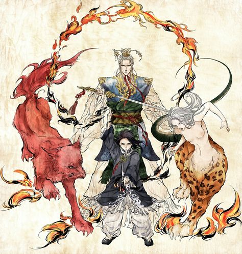 戴極国, 乍驍宗, 泰麒：十二国記／The Twelve Kingdoms Chinese Style Illustration, The Twelve Kingdoms, Twelve Kingdoms, Illustration Example, Chinese Illustration, Hapkido, Game Illustration, Diy Art Projects, Temporarily Unavailable