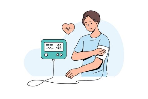 Man Measuring blood pressure Illustration Pressure Illustration, Normal Blood Pressure, Ad Design, Blood Pressure, Poster Design, Clip Art, Quick Saves, Design