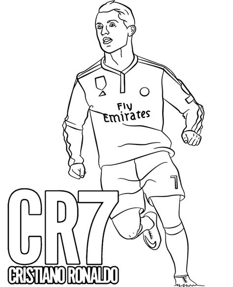 CR7 coloring page Ronaldo - Topcoloringpages.net Cristiano Ronaldo Images, 10 Week No Gym Workout, Ronaldo Images, Ronaldo Hair, Football Coloring Pages, Soccer Hair, Ronaldo Soccer, Avengers Coloring Pages, Football Drawing