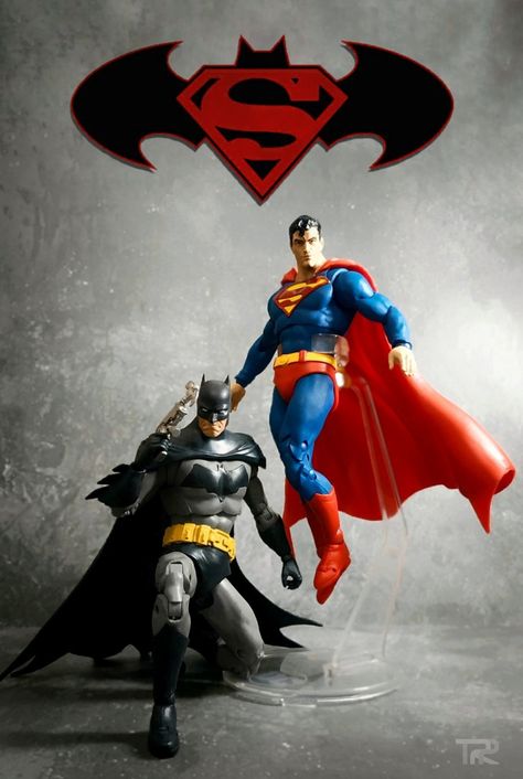 The Night & Day by: @dittobias Night Day, Batman Superman, Batman And Superman, Day For Night, Superman, Action Figure, Action Figures, Batman, Fictional Characters