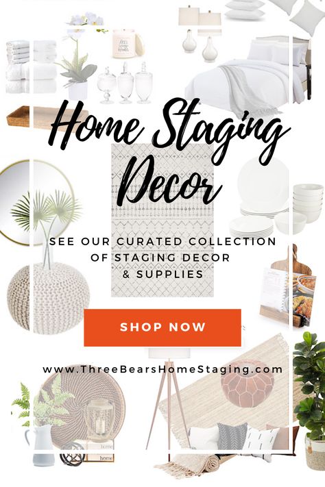 Diy Home Staging, Home Staging Ideas, Fall Interior Design, Staging Decor, Staging Ideas, Curated Decor, Home Staging Tips, Three Bears, Product Recommendations