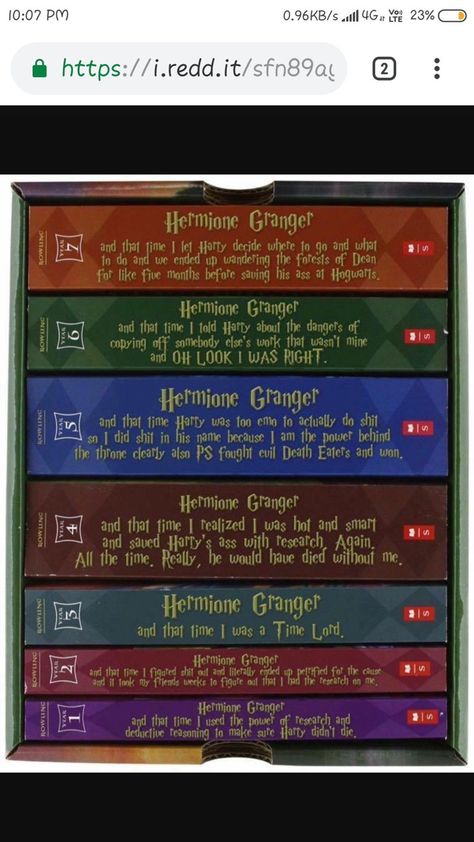 Harry Potter Books According To Hermione, Hermione Granger X Y/n, Hermione Granger Study Tips, Hermione Granger Book, Hermione Granger Funny, Hermione Granger Quotes, Fanfiction Recommendations, Funny Harry Potter, Funny Harry Potter Jokes