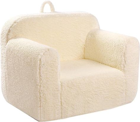 Amazon.com: MOMCAYWEX Kids Snuggly-Soft Sherpa Chair, Cuddly Toddler Foam Chair for Boys and Girls, Cream : Home & Kitchen Sherpa Chair, Child Chair, Floor Seating Living Room, Kids Sofa Chair, Foam Chair, Soft Chair, Kids Chair, Chair Size, Toddler Chair