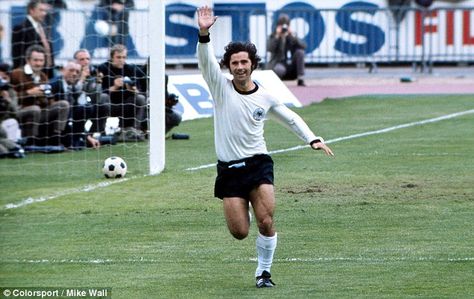 Prolific: Gerd Muller was clinical in front of goal for West Germany Karl-heinz Rummenigge, Gerd Müller, Christian Vieri, Gerd Muller, Miroslav Klose, Paolo Rossi, Uefa European Football Championship, Roberto Baggio, David Villa