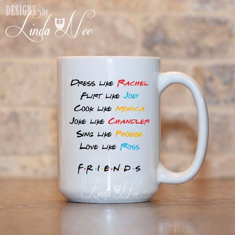 Ross Friends, Friends Tv Show Gifts, Joey Friends, Funny Women Quotes, Friends Mug, Tv Shows Funny, Tv Gift, Friends Moments, Flirting Quotes Funny