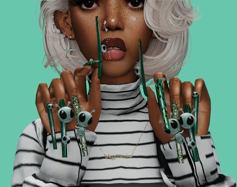 Sims 4 Urban, Sims 4 Nails, Urban Nails, Sims 4 Black Hair, Sims 4 Traits, The Sims 4 Pc, Free Sims 4, Sims 4 Children, Sims 4 Game Mods