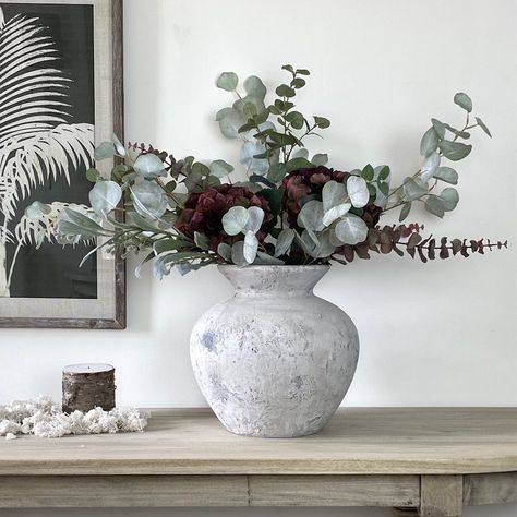 Aged Vase, Stone Vase, Table Lamp Shades, Greek Style, Modern Country, White Stone, Antique White, Style Gift, How To Make Ornaments